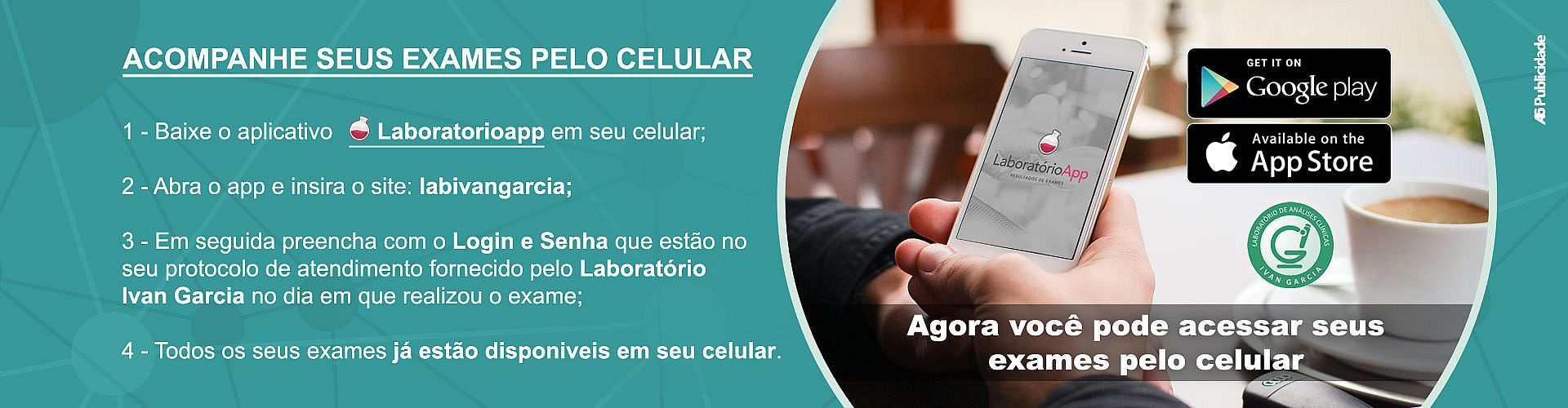 Aplicativo Laboratorio App, veja seus exames no celular