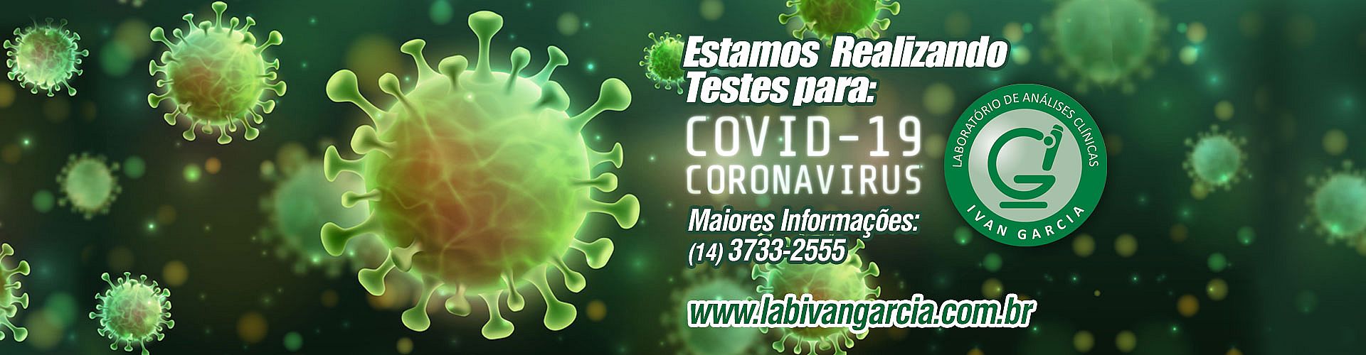 Estamos Realizando Teste para o Covid-19 (Coronavirus)