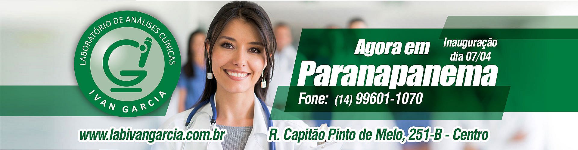 Agora em Paranapanema/SP - Inauguração dia 07/04